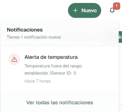 Sistema de alertas configurable